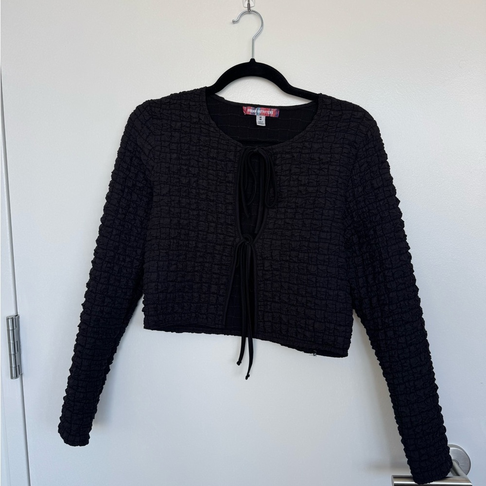 Urban Outfitters Black Textured Sweatshirt
